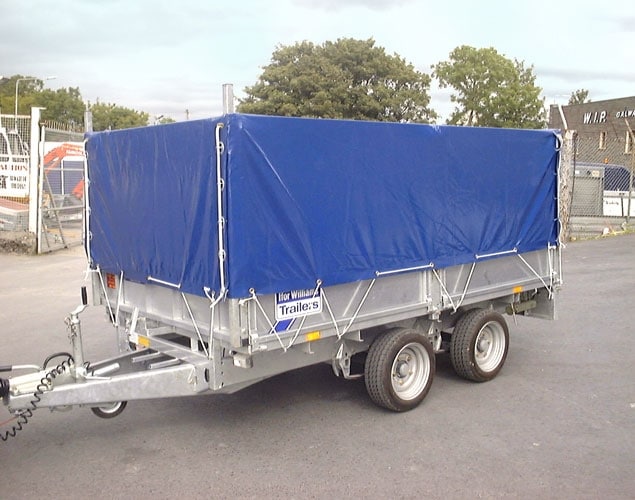 Large Boxed IFor Williams Trailer with Blue PVC Cover